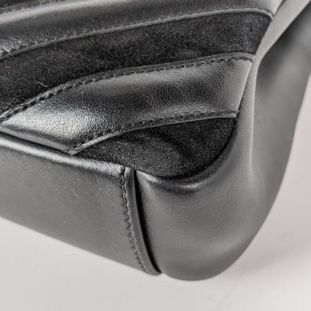 SOLDSaint Laurent Monogram College Medium Black Suede Leather Satchel - Picture 4 of 8